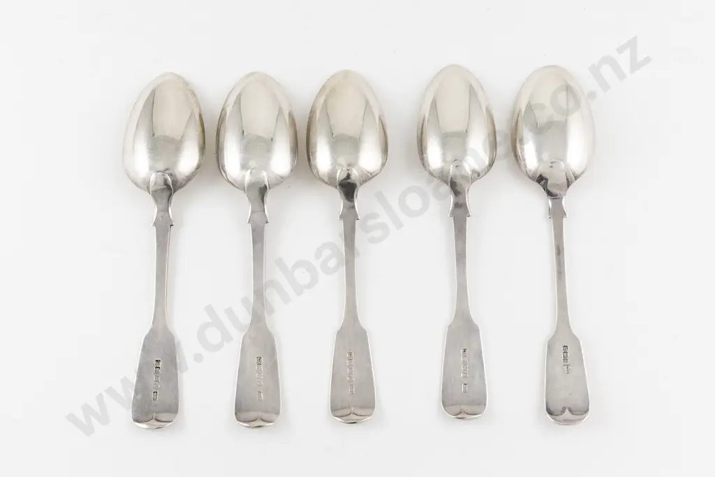 Composed Set Of 5 S/S Dessert Spoons Image 1++