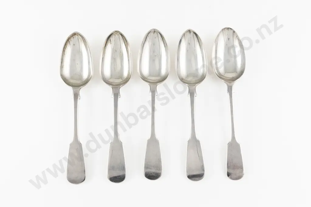 Composed Set Of 5 S/S Dessert Spoons Image 1++