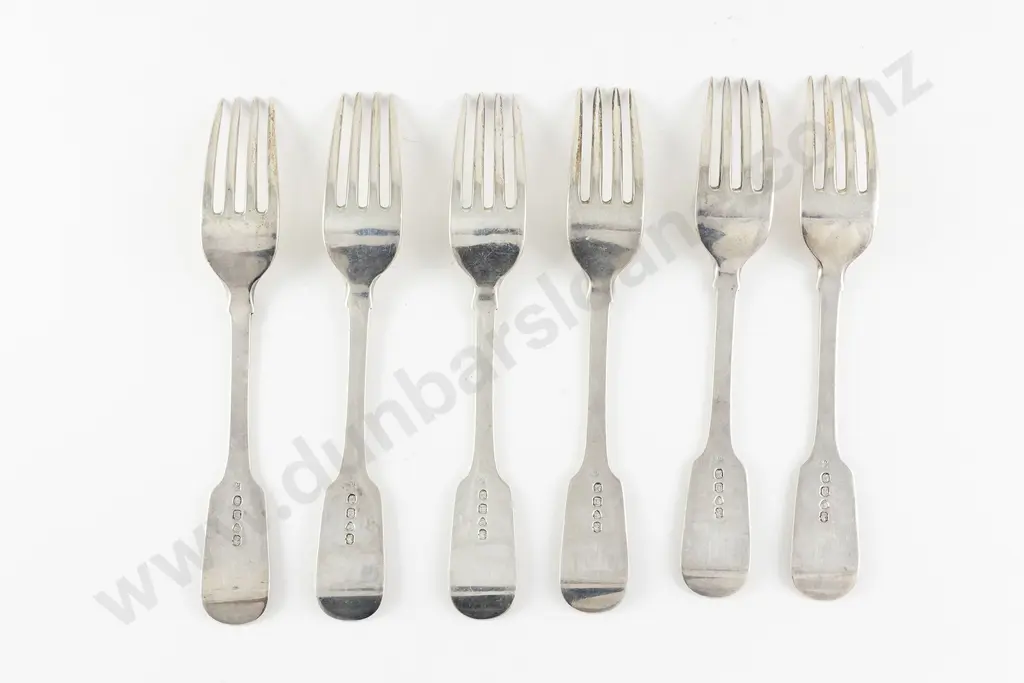 Set Of 6 Vict S/S Tableforks Image 1++
