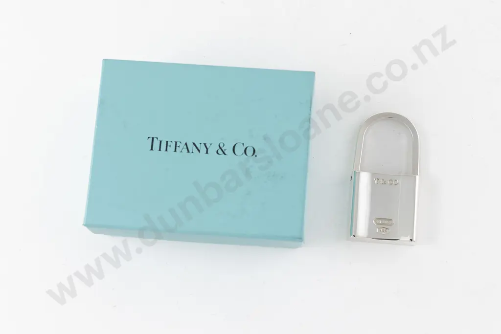 Tiffany & Co S/S 1837 Padlock Keyring/Pendant Image 1++
