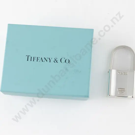 Tiffany & Co S/S 1837 Padlock Keyring/Pendant