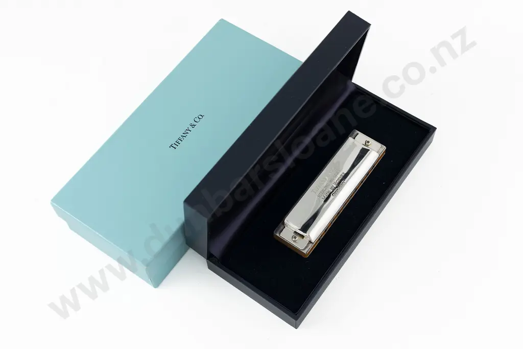 Tiffany & Co S/S Sided Harmonica By Hohner Germany Image 1++