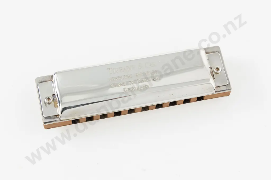 Tiffany & Co S/S Sided Harmonica By Hohner Germany Image 1++