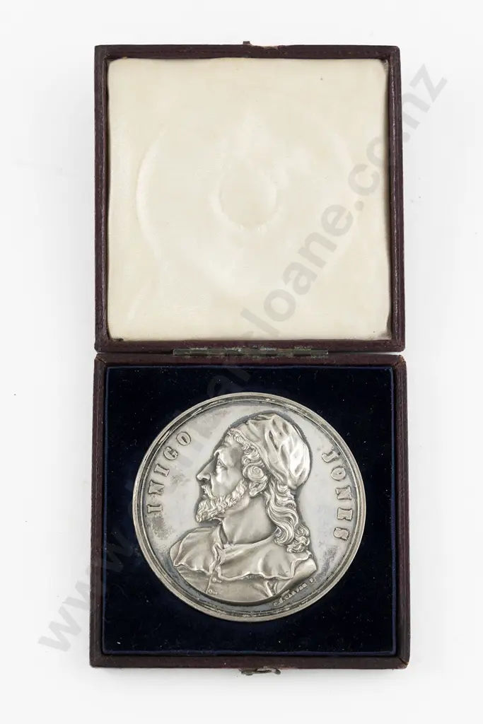 Inigo Jones Art Union Of London Silver Medallion 1849 Image 1++
