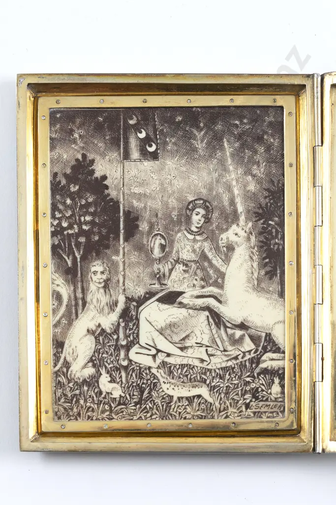 A Superb & Rare Austrian 935 S/S Gilt Cigarette Case Image 1++