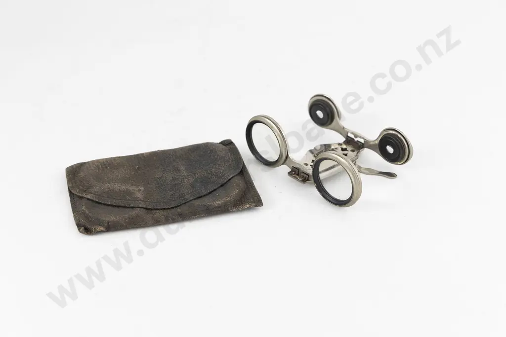Pair Early C19th French Folding Binoculars or Opera 'Skeleton' Glasses Image 1++