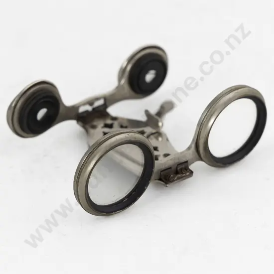 Pair Early C19th French Folding Binoculars or Opera 'Skeleton' Glasses