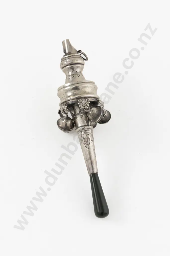 Edw VII S/S Baby Rattle Image 1++