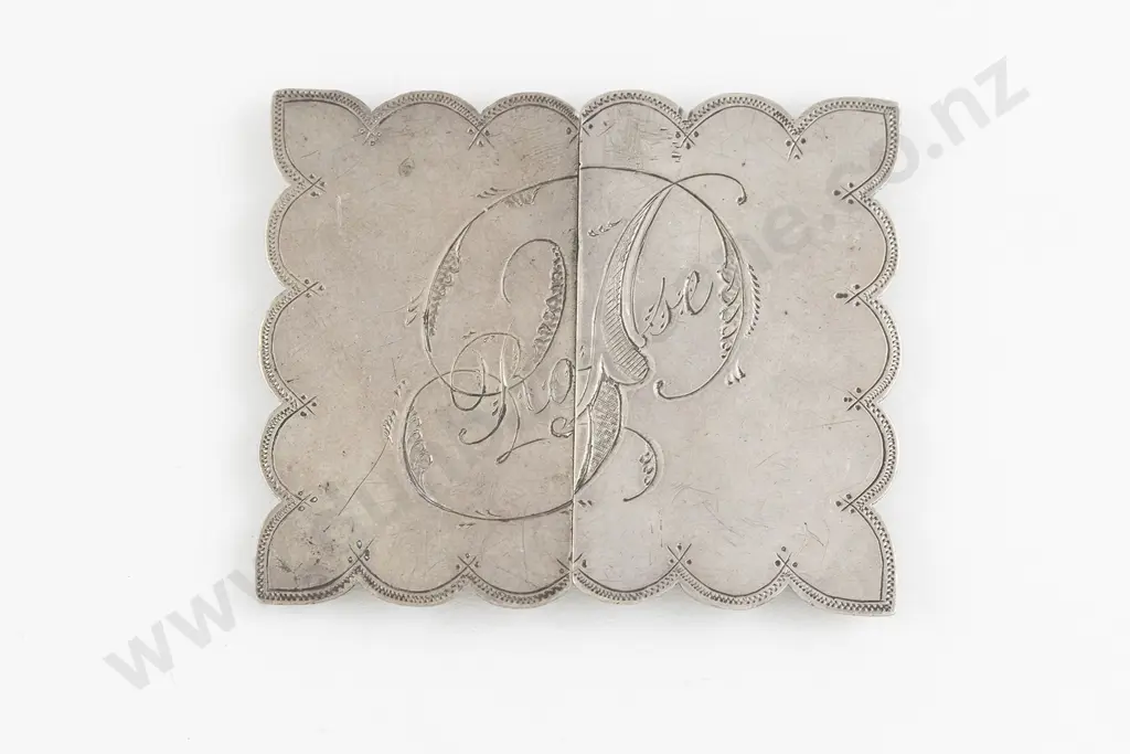 NZ Colonial Silver Two Piece Buckle Image 1++