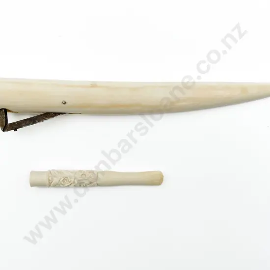 Antique Marine Ivory Cigar Cutter