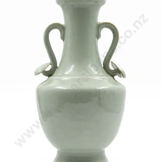 Chinese Republic Period Celadon Glazed Vase