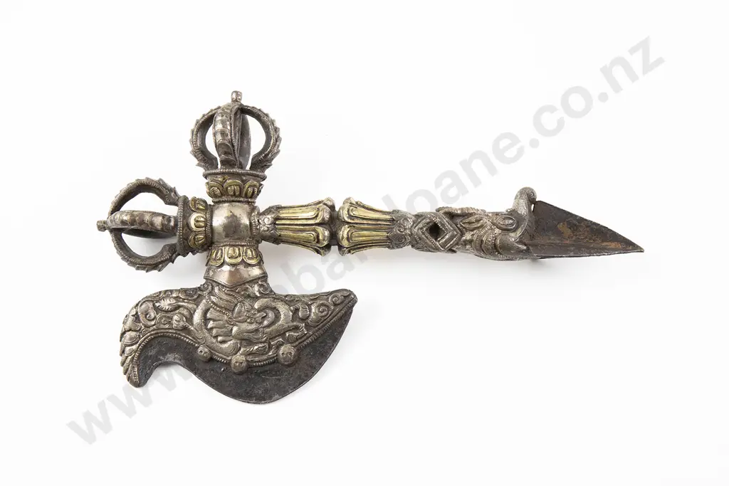 Tibetan Silver, Brass and Metal  Phurba Image 1++