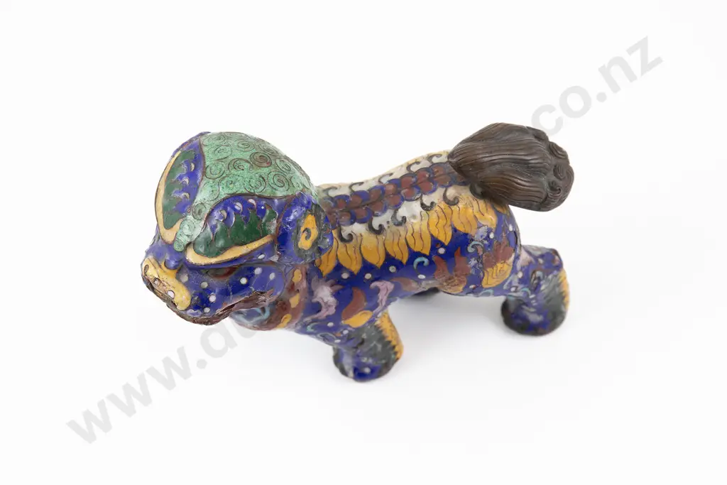 A Chinese Cloisonné Lion Dog Image 1++