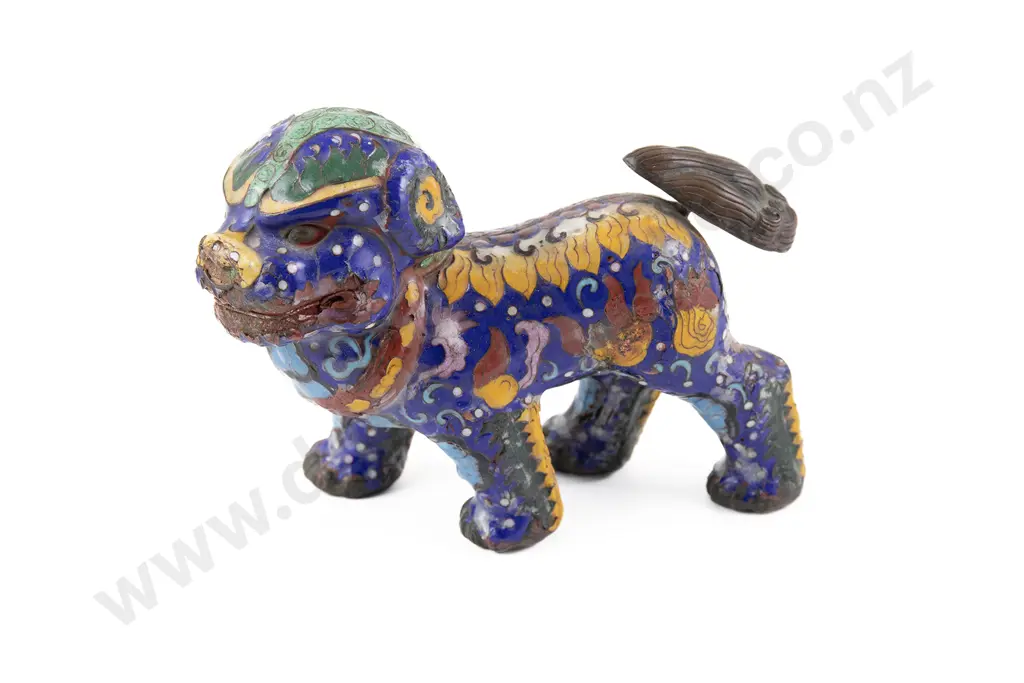 A Chinese Cloisonné Lion Dog Image 1++