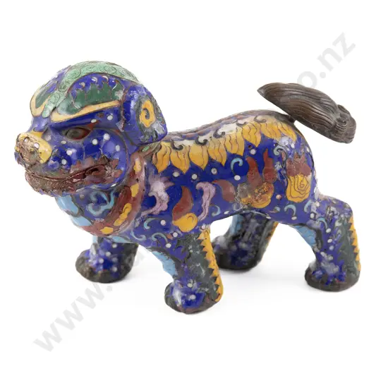 A Chinese Cloisonné Lion Dog