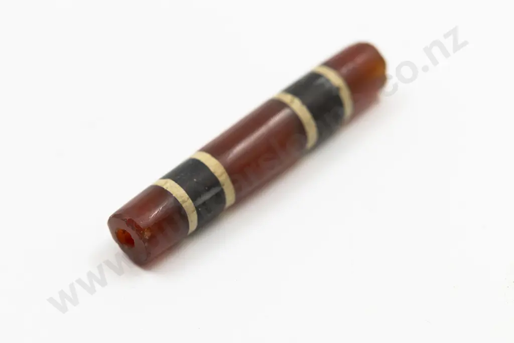 A Rare Tibetan Chung Dzi Bead Image 1++