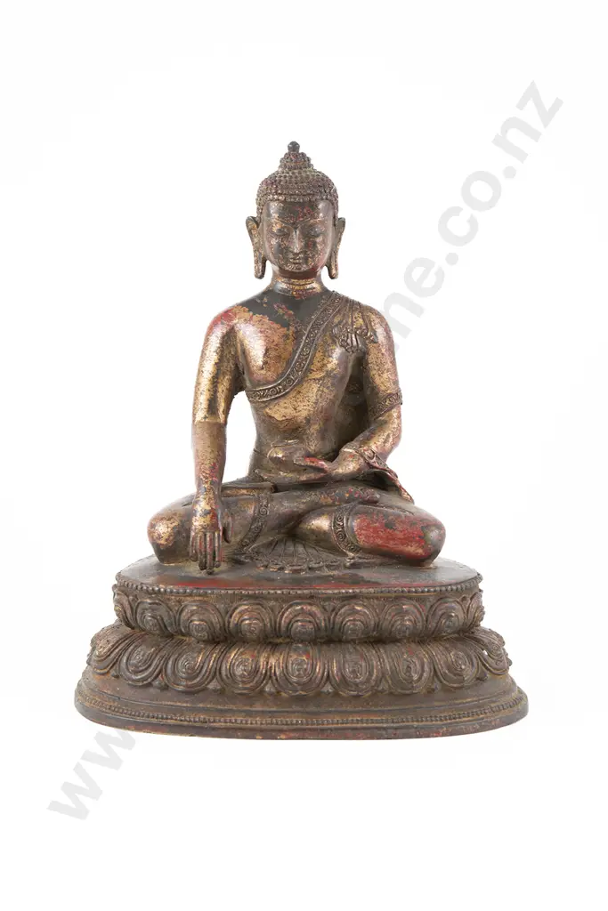 Tibetan Bronze Figure Of Shakyamuni Buddha Image 1++
