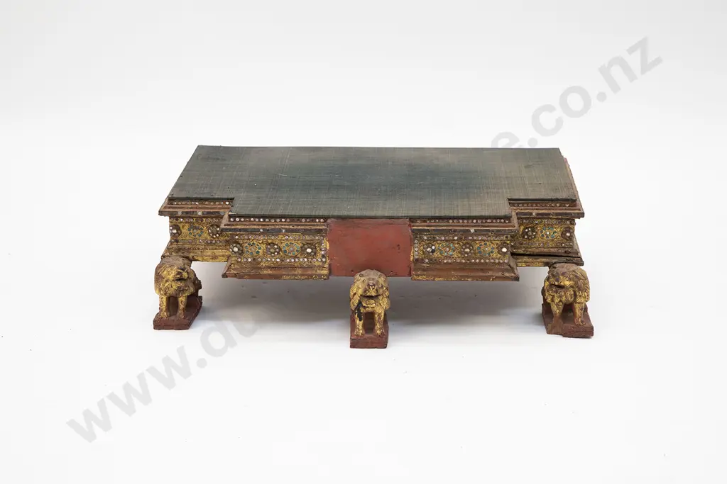 A 19th Century Burmese Buddhist Stand Image 1++