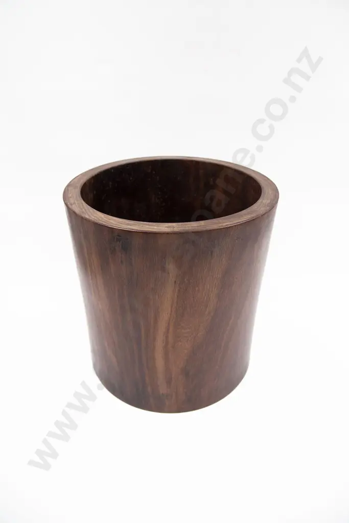 A Large Qing Dynasty Huanghuali Wood Scroll Pot Image 1++