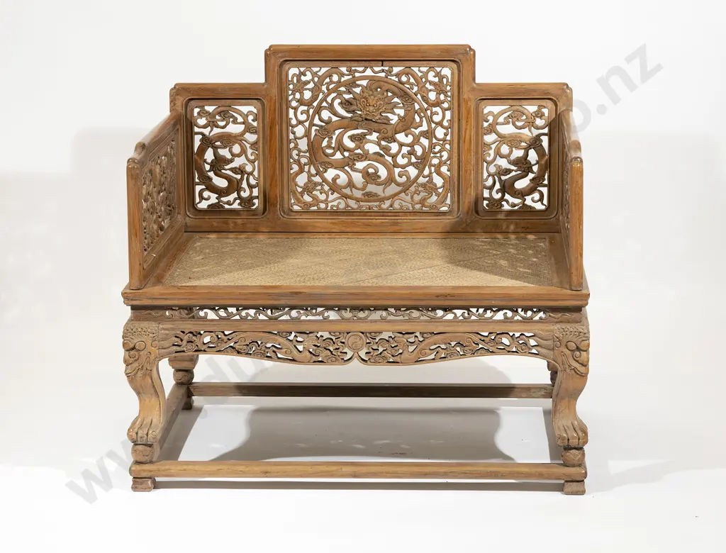 A Chinese Ching Dynasty Style Throne Chair Image 1++