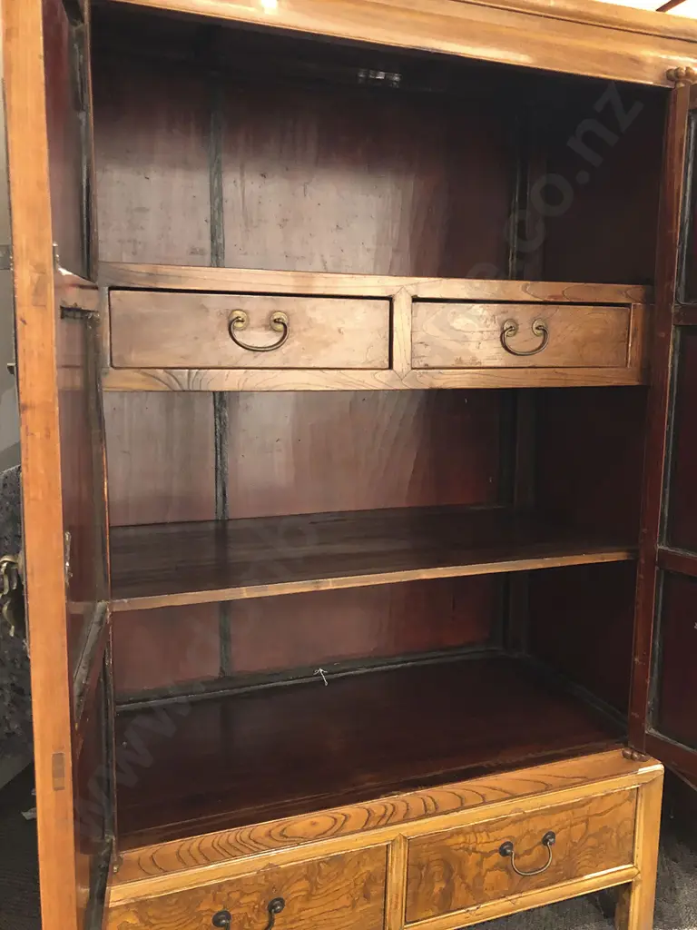 A Good Quality Chinese Elm Ming Style Cabinet Image 1++