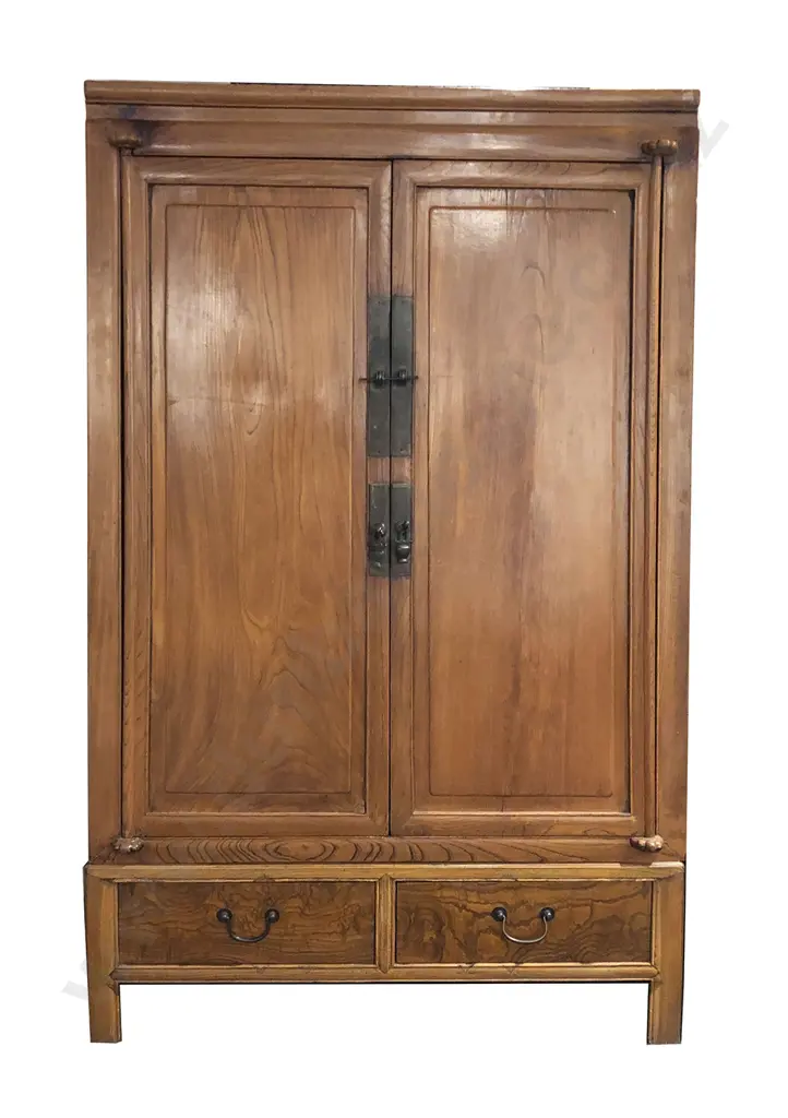 A Good Quality Chinese Elm Ming Style Cabinet Image 1++