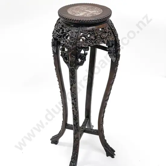 A Good Quality Late 19th Century Chinese Rosewood Vase Stand