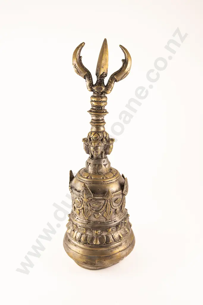 An Impressive Javanese Brass Alloy Vajra Ghenta  Buddhist Temple Bell ( Dril Bu) Image 1++