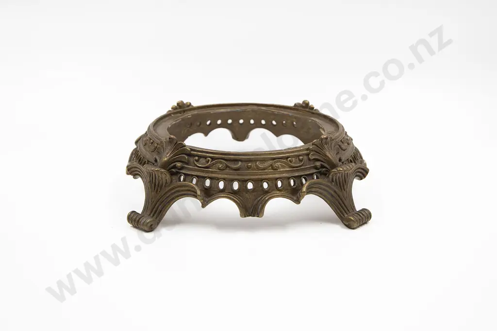 Chinese Bronze Censor On Stand And A Bronze Vase Stand Image 1++