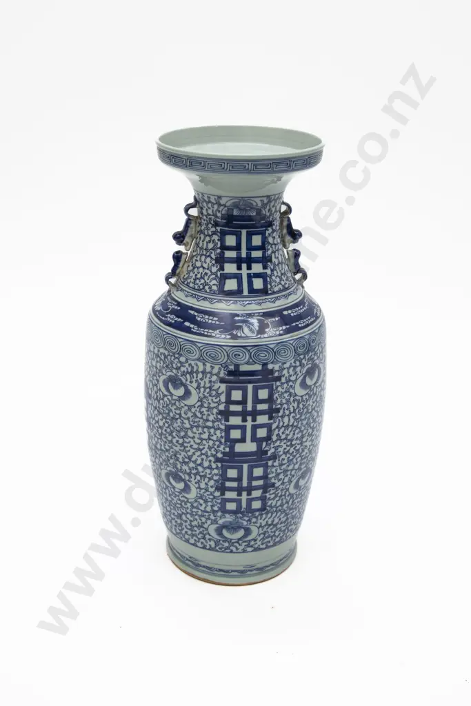 A Decorative Chinese Blue And White Floor Vase Image 1++