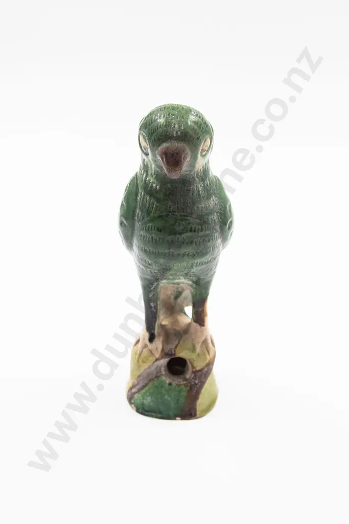 Chinese Sanci Green Glazed Pottery Parrot Image 1++