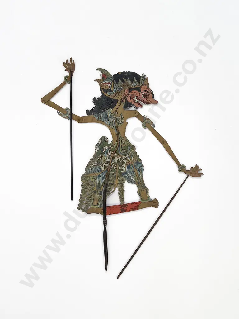 Three Indonesian Javanese Wayang Shadow Play Puppets Image 1++
