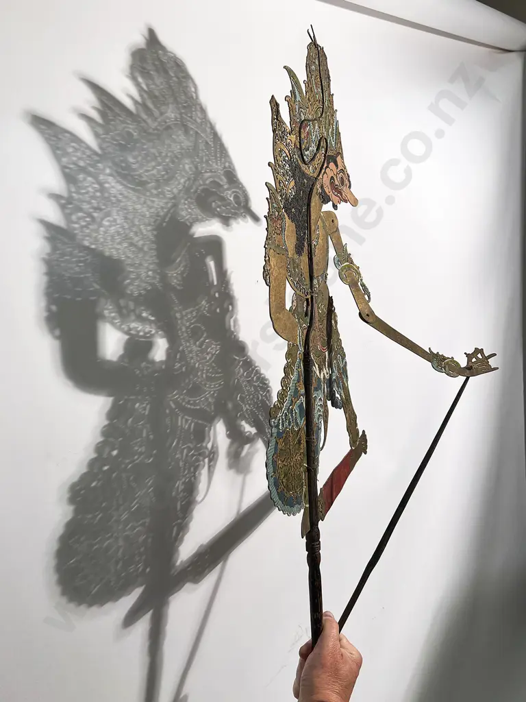 Three Indonesian Javanese Wayang Shadow Play Puppets Image 1++