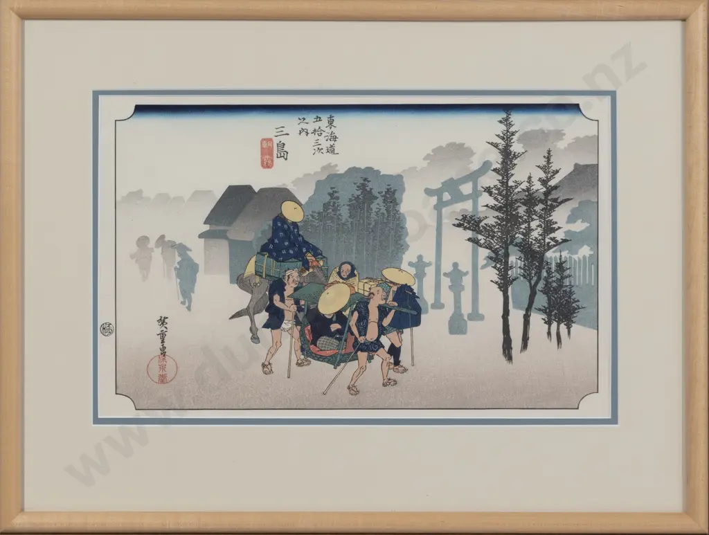 Japanese Ukiyo Woodblock Print By Utagawa Hiroshige Image 1++