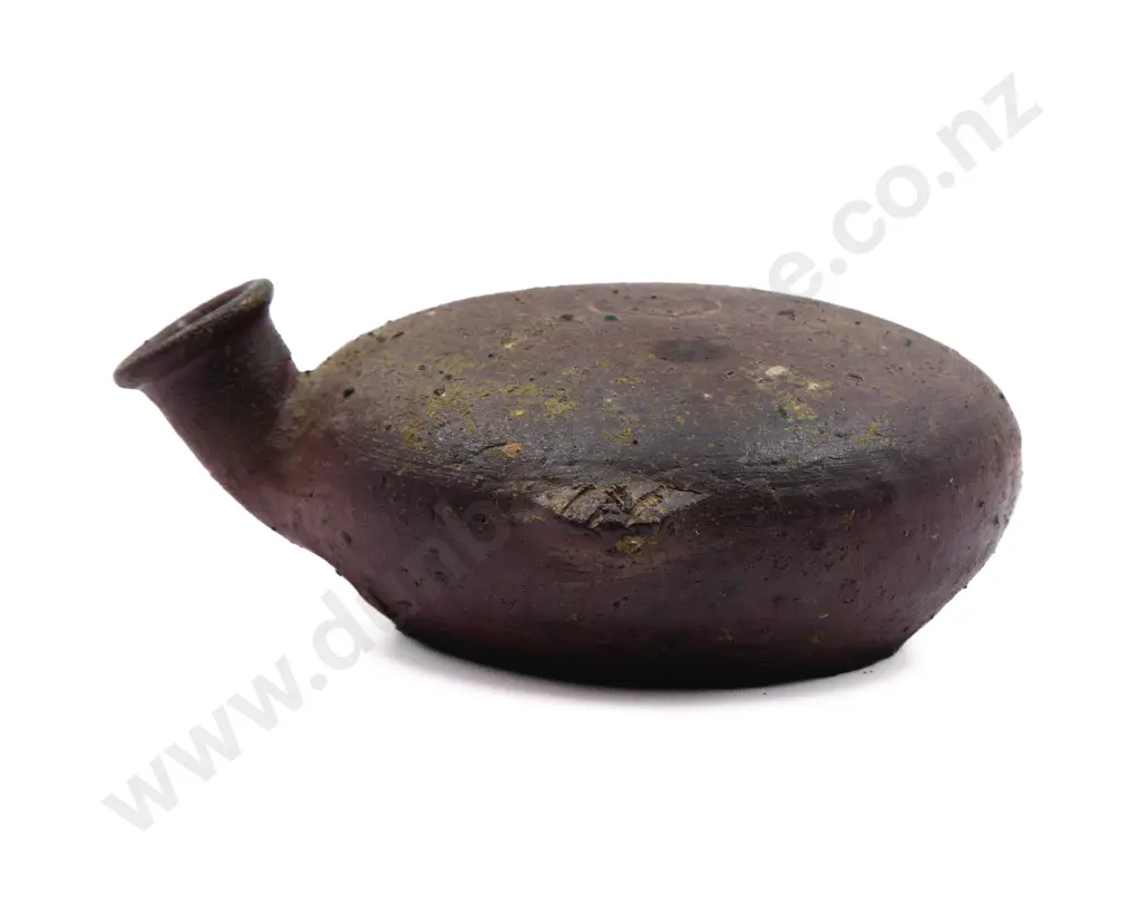 A 19th Century Korean Stoneware Water Bottle Image 1++