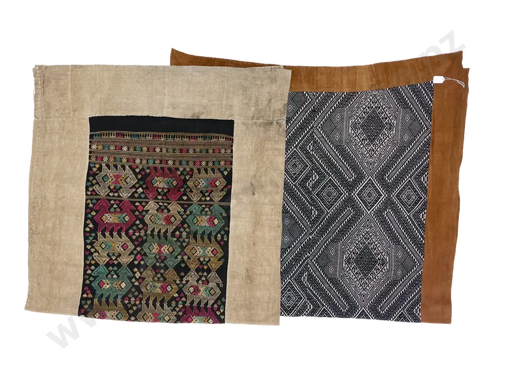 Two North Eastern Laos Pha Hom Lai Blankets Image 1++