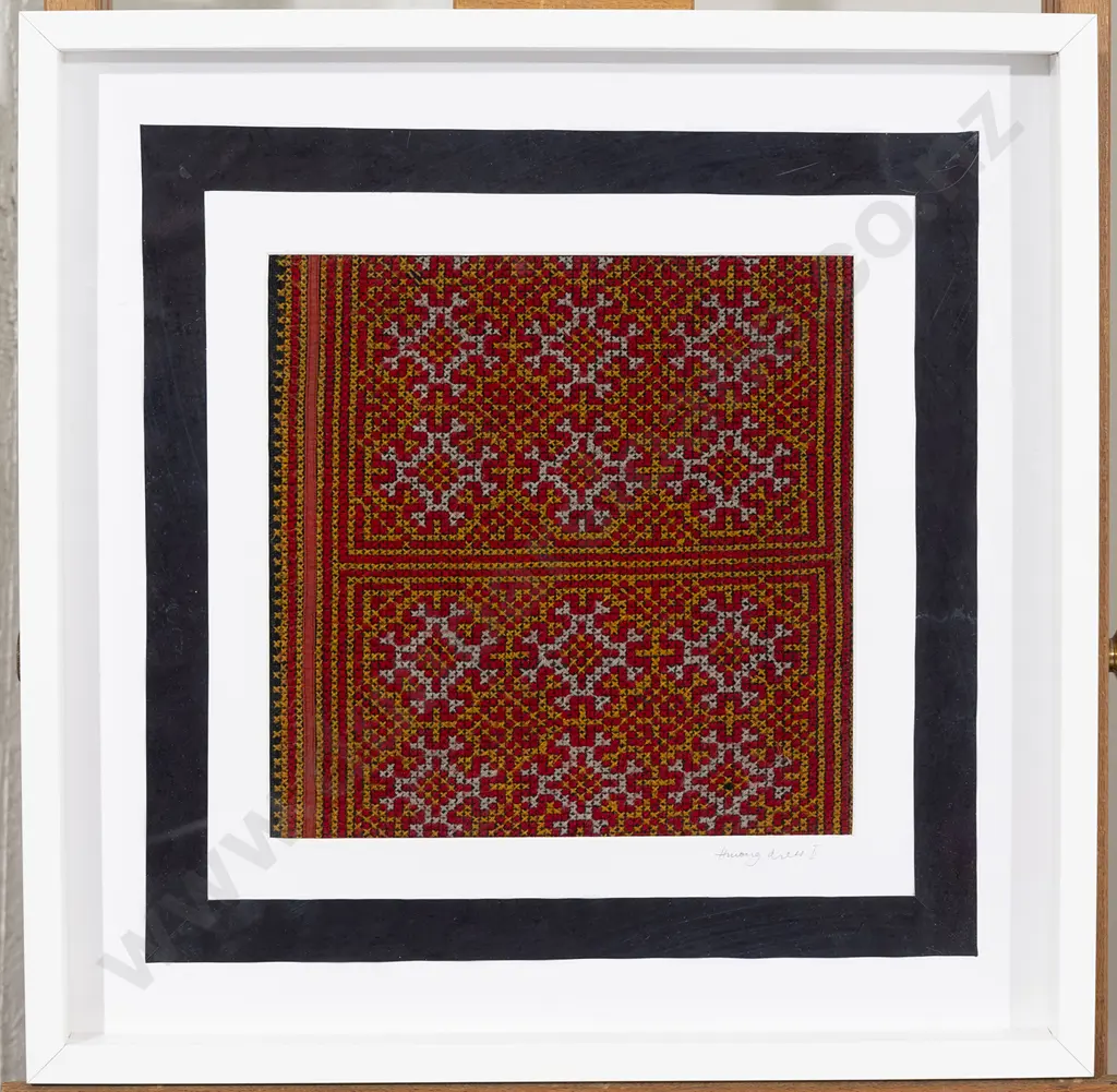 Four Hmong embroidered panels Image 1++