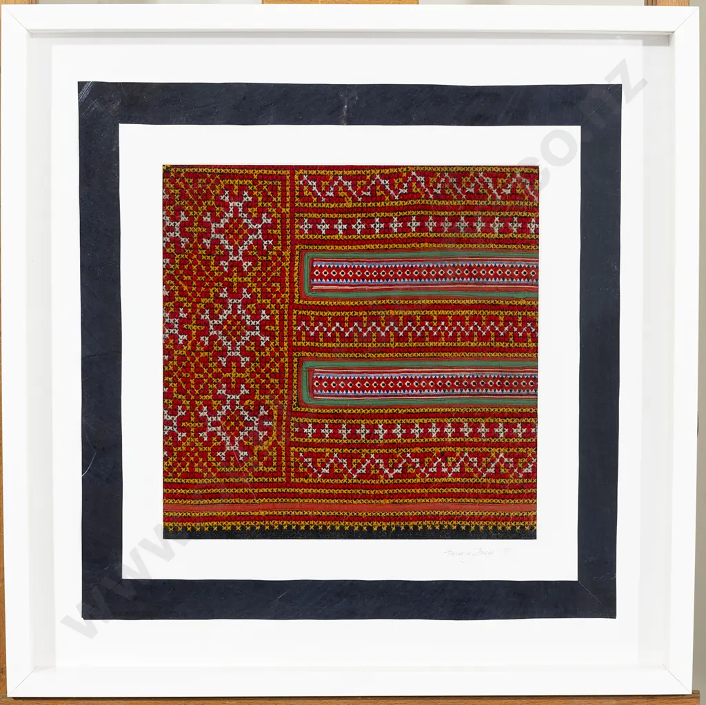 Four Hmong embroidered panels Image 1++