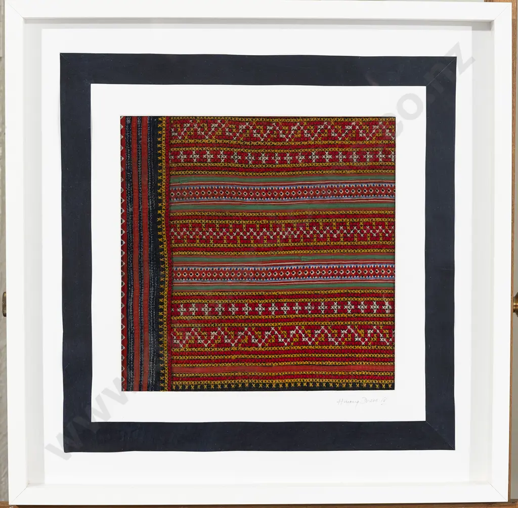 Four Hmong embroidered panels Image 1++