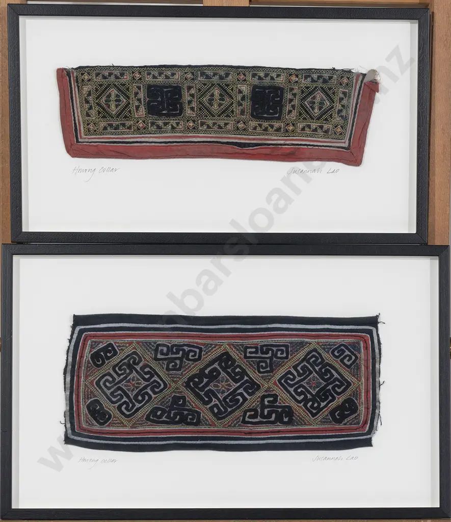 Two Hmong embroidered collars Image 1++