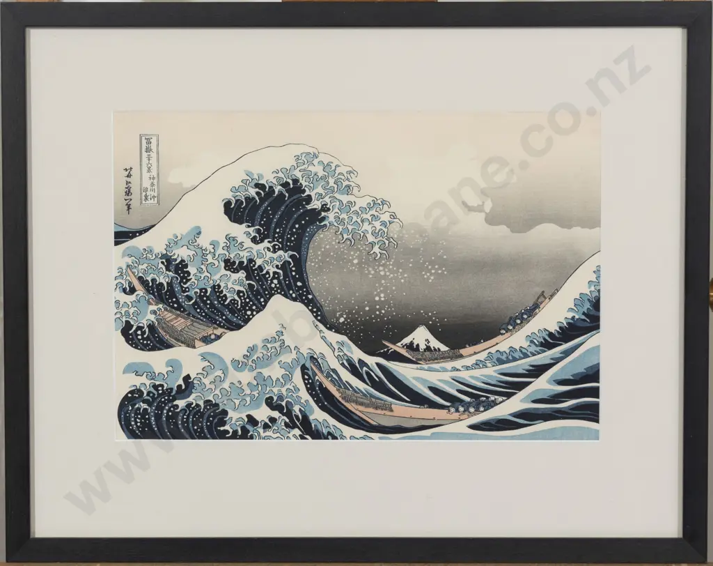 Utagawa Hiroshige The Great wave of Kanagawa and the Mie River scene Image 1++