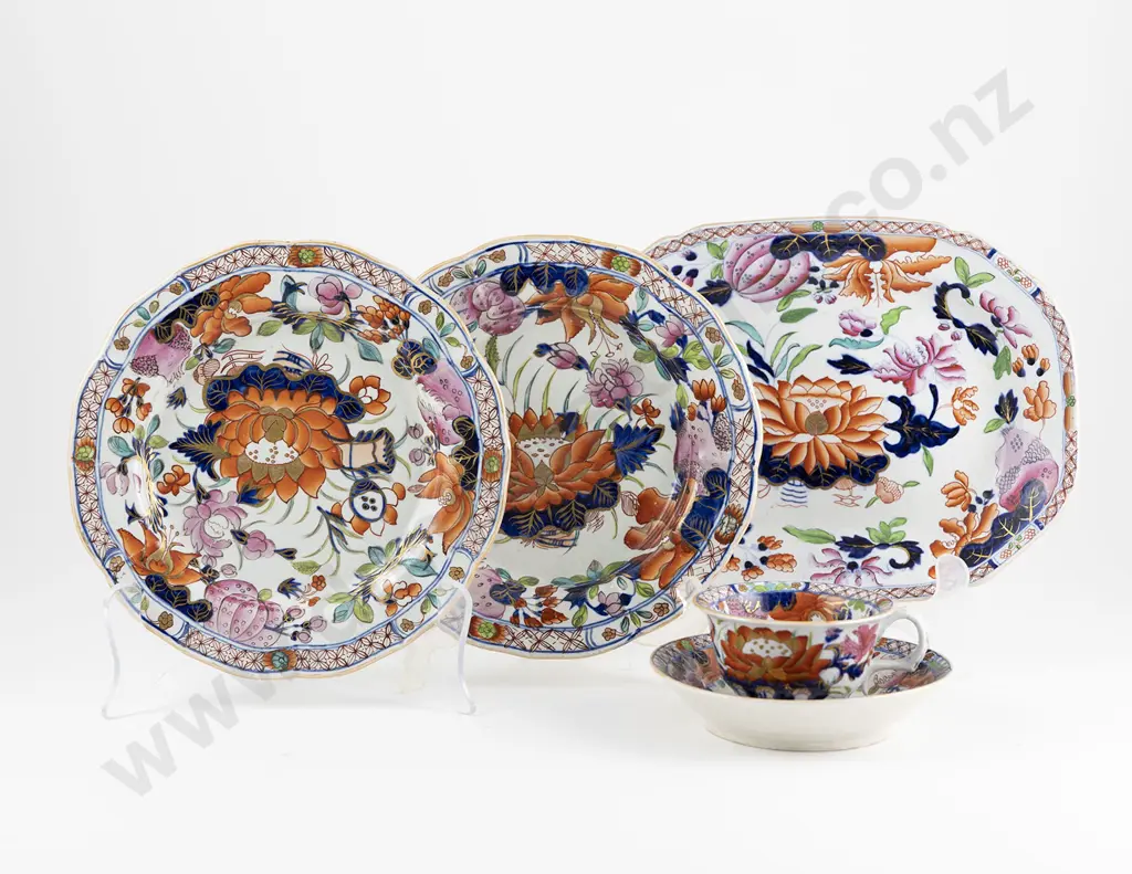 Early C19th Hicks & Meigh Ironstone Ware Water Lily No 5 Image 1++
