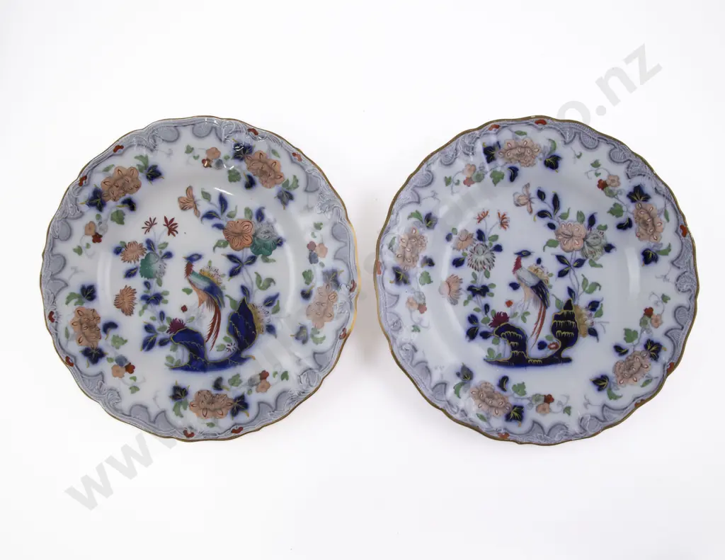 Masons Ironstone Patent Two Pair Side Plates Image 1++