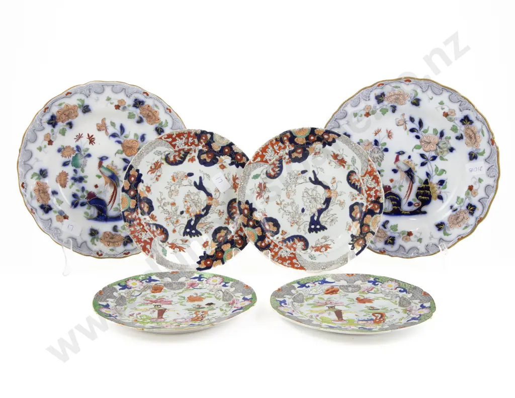 Masons Ironstone Patent Two Pair Side Plates Image 1++