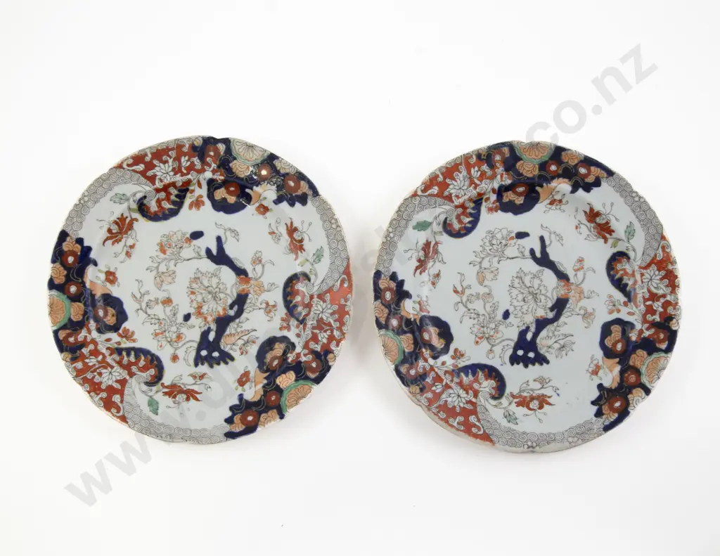 Masons Ironstone Patent Two Pair Side Plates Image 1++