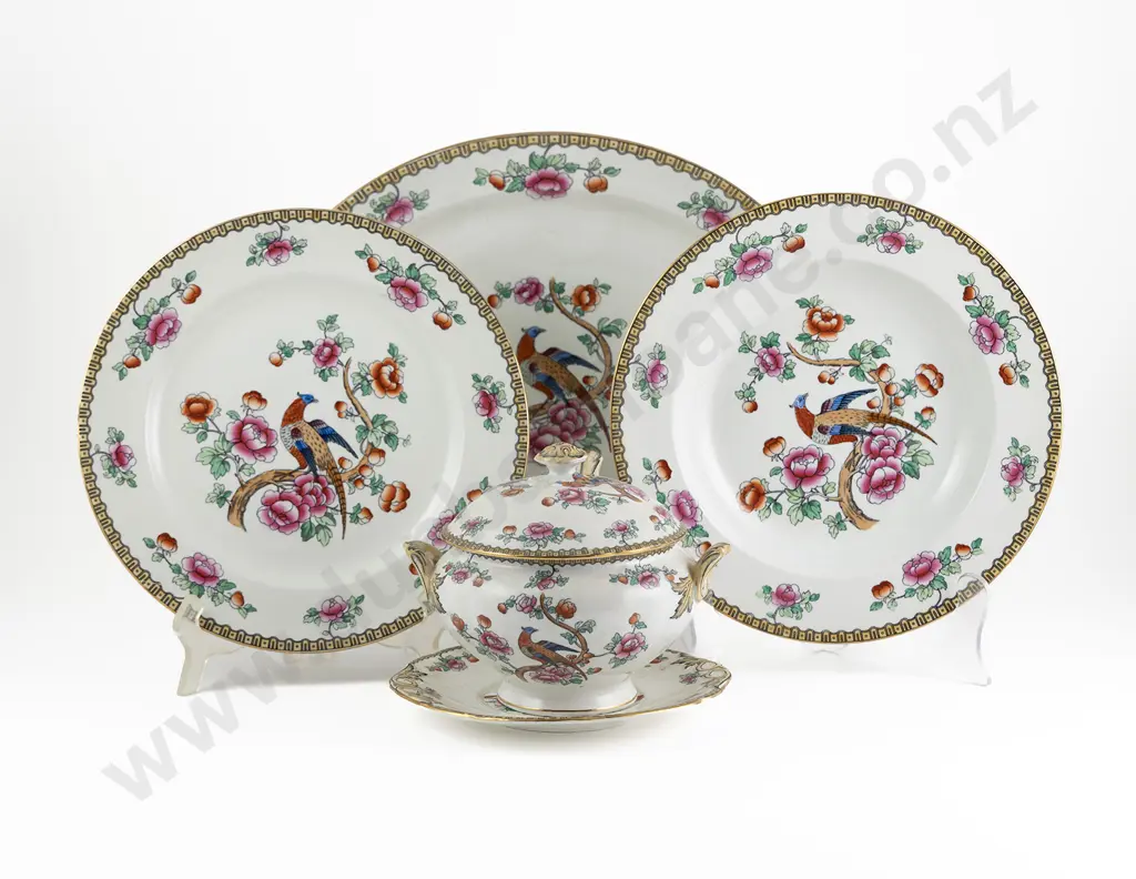 Wheldon Ware 64pce "Pheasant" Pattern Dinner Set Image 1++