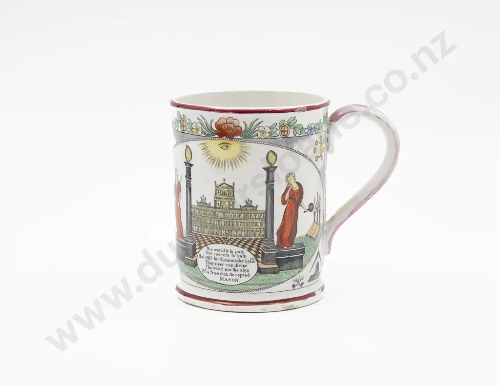 Early Victorian Sunderland Lustre 'Frog' Mug Image 1++