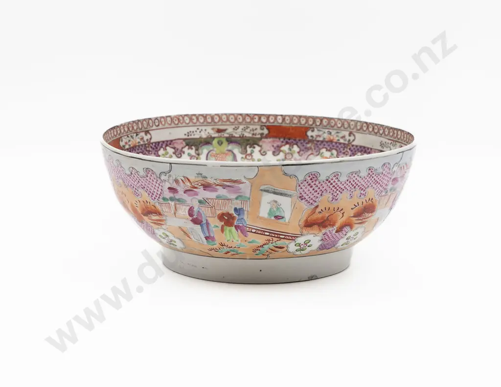 Early C19th New Hall Chinese Famille Rose Table Bowl Image 1++