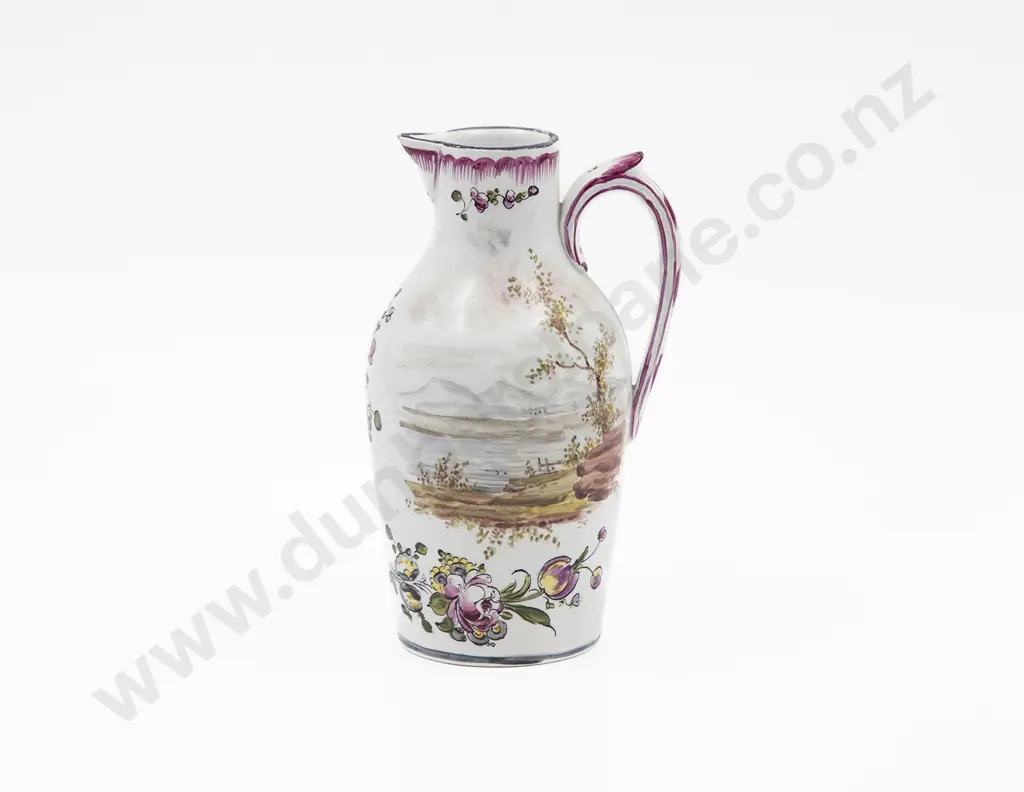 Late C18th French Veuve Perrian Marseille Faience Oil Carafe Image 1++