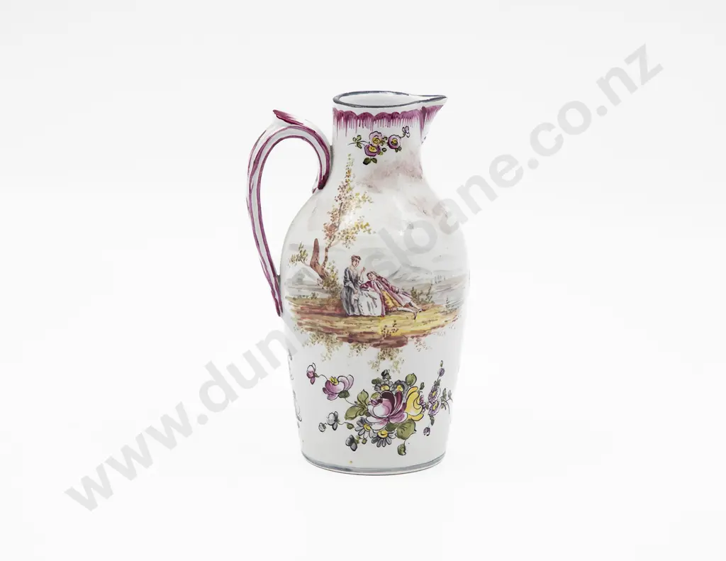Late C18th French Veuve Perrian Marseille Faience Oil Carafe Image 1++